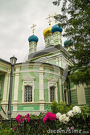 The Orthodox monastery of Vvedenskaya Optina Pustyn in the Kaluga region of Russia. Stock Photo